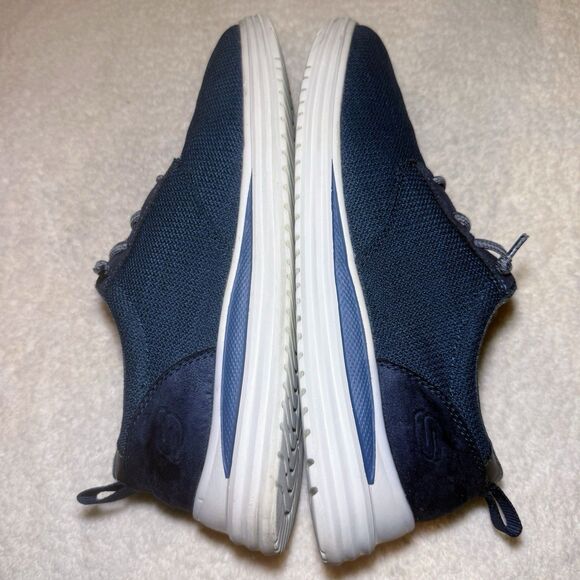 Men’s 11 Classic Fit Skechers Gladwin Charcoal Gray Casual Sneakers Work 204669 - Picture 5 of 8